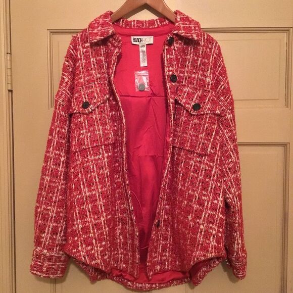 NWOT Beach Riot Noelle Jacket In Merry Sparkle Tweed - Picture 3 of 6